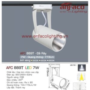 Led tiêu điểm AFC 889T-7W gắn ray