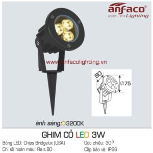 Đèn LED ghim cỏ Anfaco AFC 3W