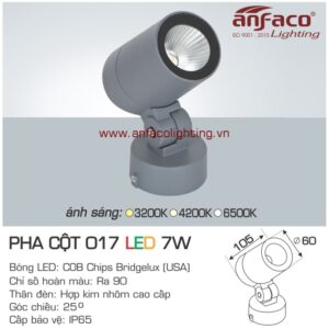 Đèn LED pha cột Anfaco AFC 017-7W