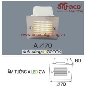 Led Anfaco gắn âm tường A-2W