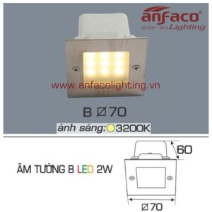 Led Anfaco gắn âm tường B-2W