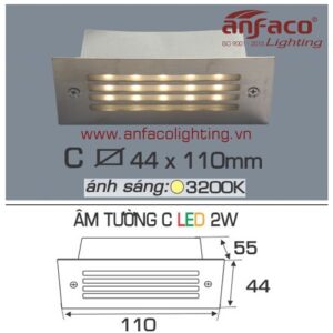 Led Anfaco gắn âm tường C-2W