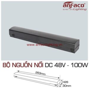 Bộ nguồn nổi 100W DC 48V Anfaco cho ray nam châm nổi siêu mỏng