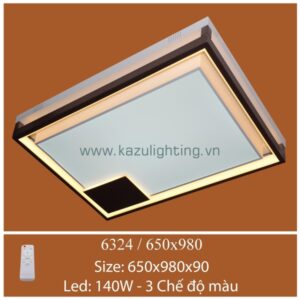 Đèn ốp trần mica 6324/650x980 Kazu