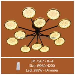 Đèn chùm JM 7567/8+4 Kazu