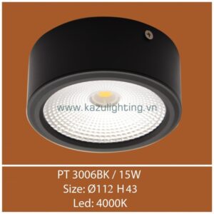 Đèn lon PT 3006BK/15W Kazu