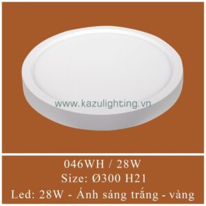 Đèn ốp trần 046WH/28W Kazu