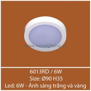 Đèn ốp trần 6013RD/6W Kazu