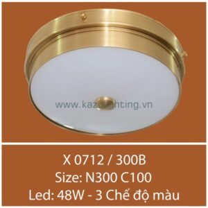 Đèn ốp trần đồng X 0712/300B Kazu