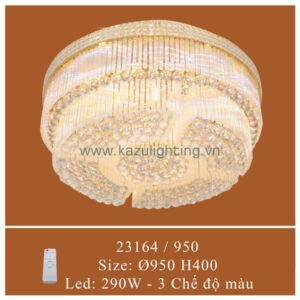 Đèn ốp trần pha lê 23164/950 Kazu