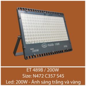 Đèn pha LED ET 489B/200W Kazu