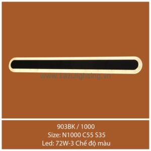 Đèn rọi tranh | gương 903BK/1000 Kazu