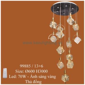 Đèn thả đồng 99885/13+6 Kazu