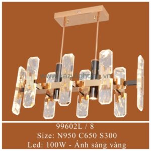 Đèn thả pha lê 99602L/8 Kazu