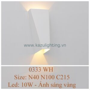 Đèn vách LED 0333 WH Kazu