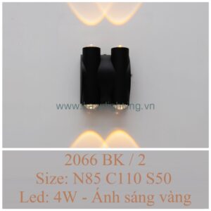 Đèn vách LED 2066BK/2 Kazu