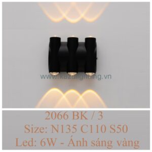 Đèn vách LED 2066BK/3 Kazu