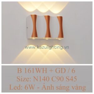 Đèn vách LED B 161WH+GD/6 Kazu