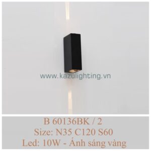 Đèn vách LED B 60136BK/2 Kazu