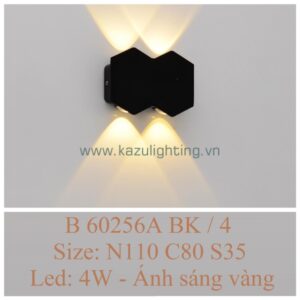 Đèn vách LED B 60256A BK/4 Kazu