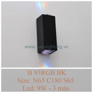 Đèn vách LED B 93RGB BK Kazu