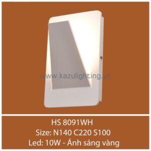 Đèn vách LED HS 8091WH Kazu