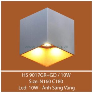 Đèn vách LED HS 9017GR+GD/10W Kazu