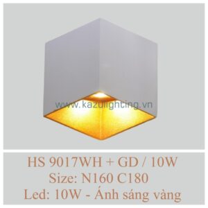 Đèn vách LED HS 9017WH+GD/10W Kazu