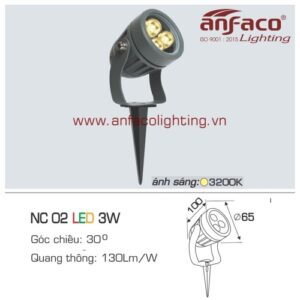 Led ghim cỏ Anfaco NC 03-3W