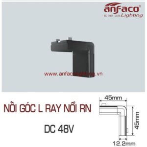 Nối góc L Anfaco cho ray nam châm nổi siêu mỏng