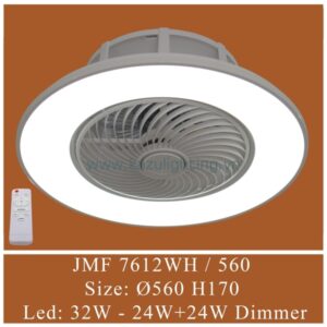 Quạt trần có đèn JMF 7612WH/560 Kazu