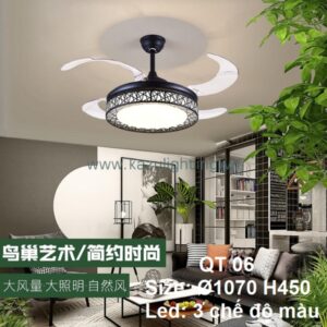 Quạt trần có đèn QT 06 KazuQuạt trần có đèn QT 06 Kazu