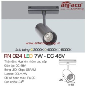 Đèn RN 024 7W Anfaco cho ray nam châm nổi siêu mỏng